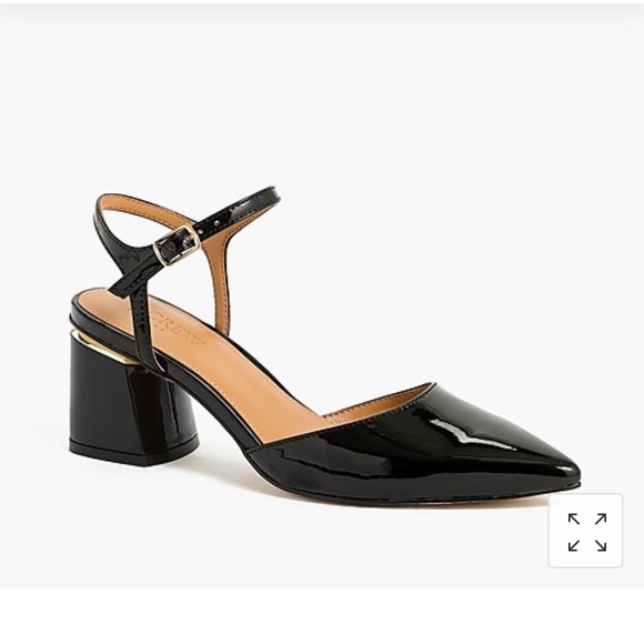 J. Crew Shoes - J Crew patent pointed-toe midblock heels